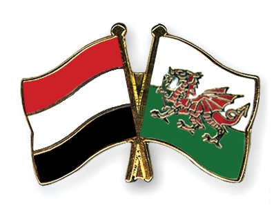 Fahnen Pins Jemen Wales