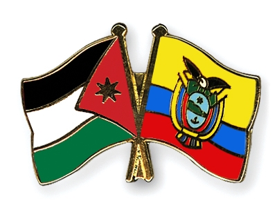 Fahnen Pins Jordanien Ecuador