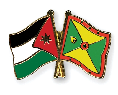 Fahnen Pins Jordanien Grenada