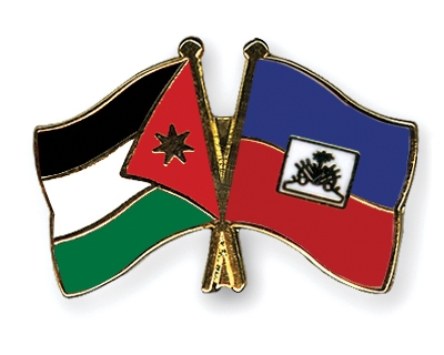 Fahnen Pins Jordanien Haiti