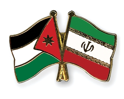 Fahnen Pins Jordanien Iran