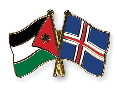 Fahnen Pins Jordanien Island