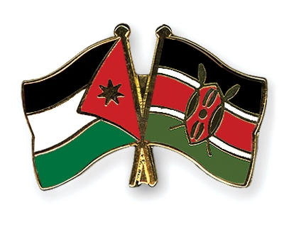 Fahnen Pins Jordanien Kenia