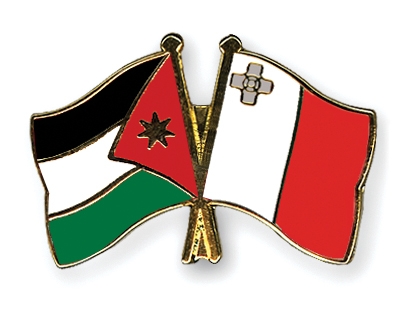 Fahnen Pins Jordanien Malta