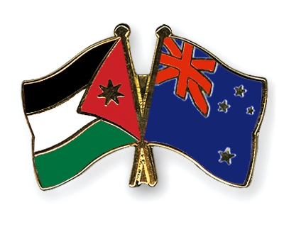 Fahnen Pins Jordanien Neuseeland