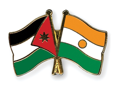 Fahnen Pins Jordanien Niger