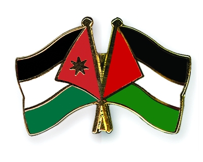 Fahnen Pins Jordanien Palstina