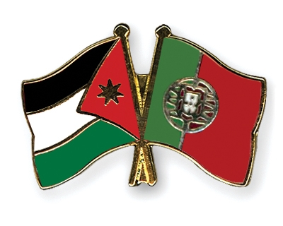 Fahnen Pins Jordanien Portugal