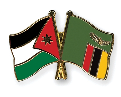 Fahnen Pins Jordanien Sambia