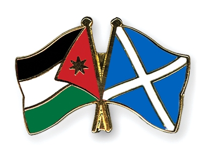 Fahnen Pins Jordanien Schottland