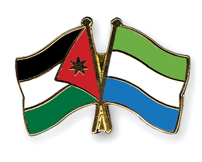 Fahnen Pins Jordanien Sierra-Leone