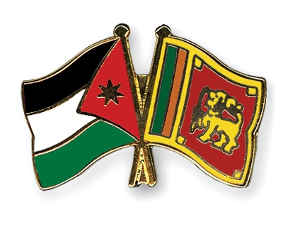 Fahnen Pins Jordanien Sri-Lanka