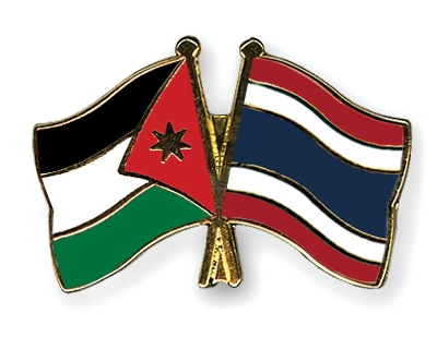 Fahnen Pins Jordanien Thailand