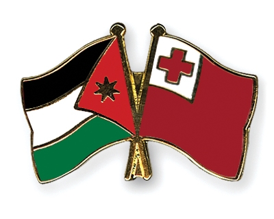 Fahnen Pins Jordanien Tonga