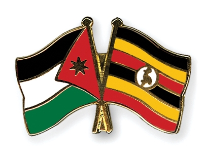 Fahnen Pins Jordanien Uganda