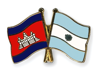 Fahnen Pins Kambodscha Argentinien