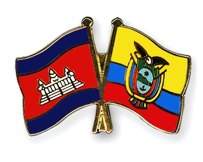 Fahnen Pins Kambodscha Ecuador