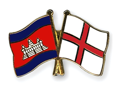 Fahnen Pins Kambodscha England