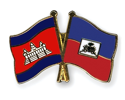 Fahnen Pins Kambodscha Haiti