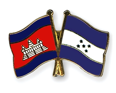 Fahnen Pins Kambodscha Honduras