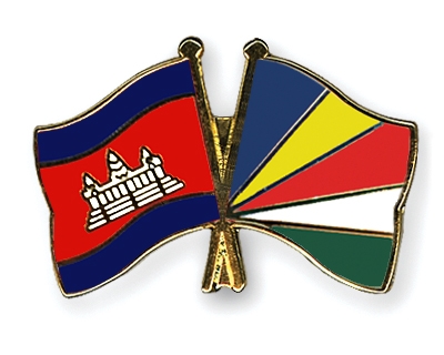 Fahnen Pins Kambodscha Seychellen