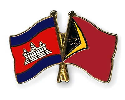 Fahnen Pins Kambodscha Timor-Leste