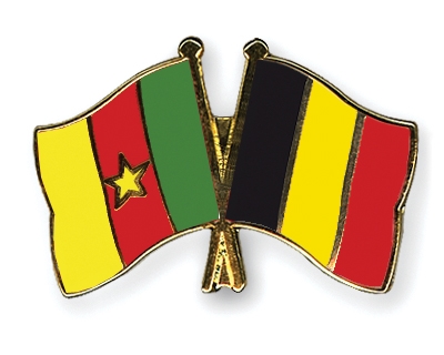 Fahnen Pins Kamerun Belgien