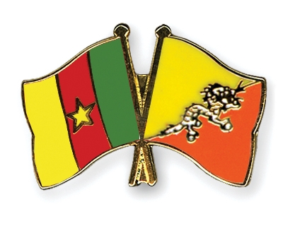 Fahnen Pins Kamerun Bhutan