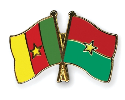 Fahnen Pins Kamerun Burkina-Faso