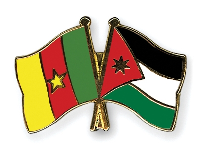Fahnen Pins Kamerun Jordanien