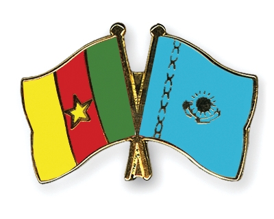Fahnen Pins Kamerun Kasachstan