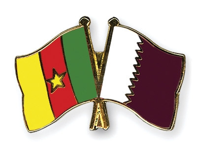 Fahnen Pins Kamerun Katar
