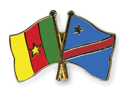 Fahnen Pins Kamerun Kongo-Demokratische-Republik