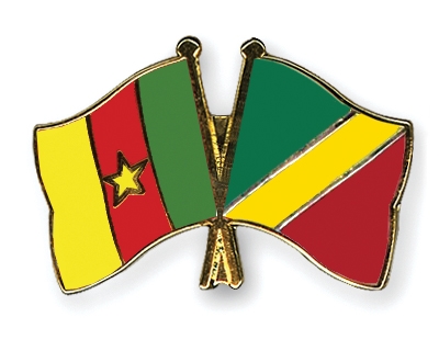 Fahnen Pins Kamerun Kongo-Republik