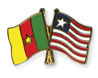 Fahnen Pins Kamerun Liberia