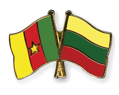 Fahnen Pins Kamerun Litauen
