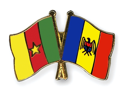 Fahnen Pins Kamerun Moldau