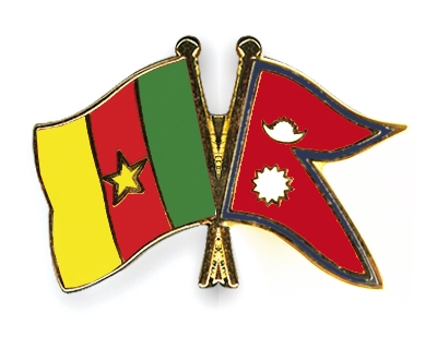 Fahnen Pins Kamerun Nepal