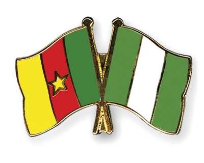 Fahnen Pins Kamerun Nigeria
