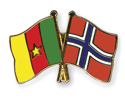 Fahnen Pins Kamerun Norwegen