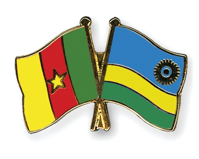 Fahnen Pins Kamerun Ruanda