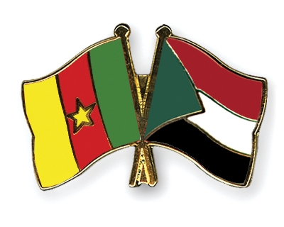 Fahnen Pins Kamerun Sudan