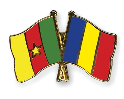 Fahnen Pins Kamerun Tschad