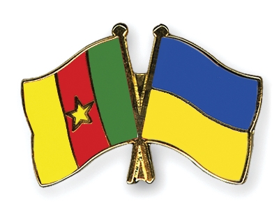 Fahnen Pins Kamerun Ukraine