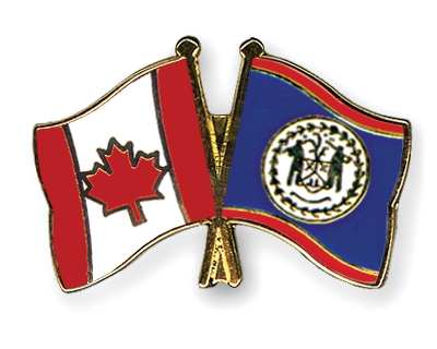 Fahnen Pins Kanada Belize