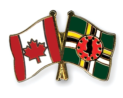 Fahnen Pins Kanada Dominica