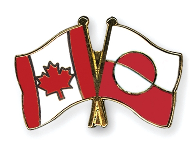 Fahnen Pins Kanada Grnland