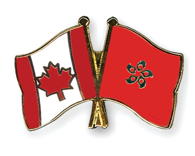 Fahnen Pins Kanada Hong-Kong