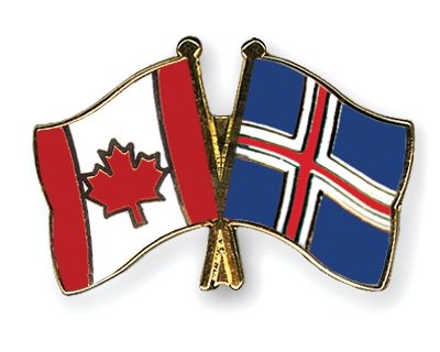 Fahnen Pins Kanada Island
