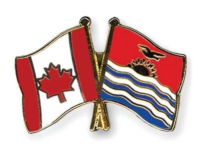 Fahnen Pins Kanada Kiribati